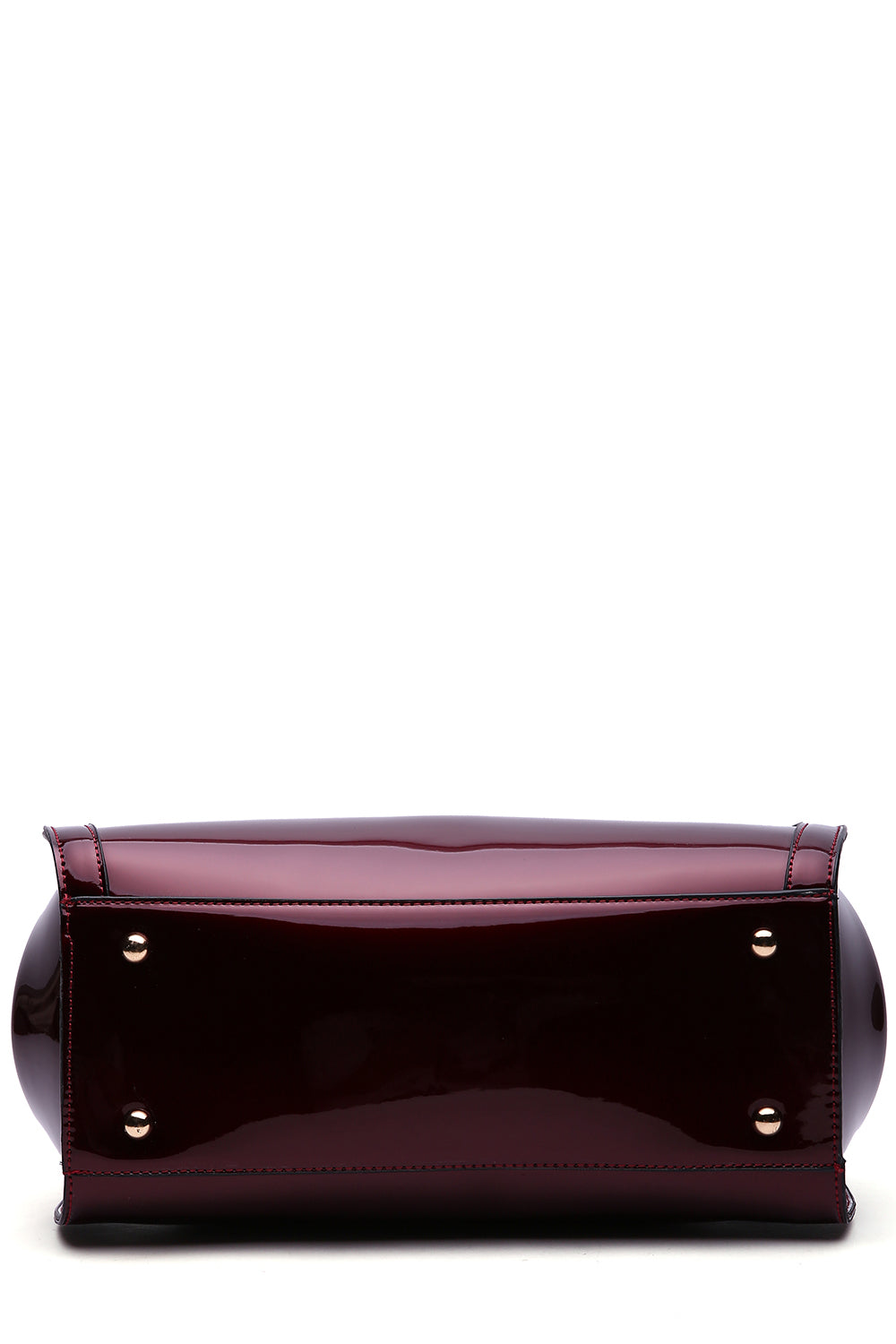 Patent Leather Double Handle Frame Satchel 1691R