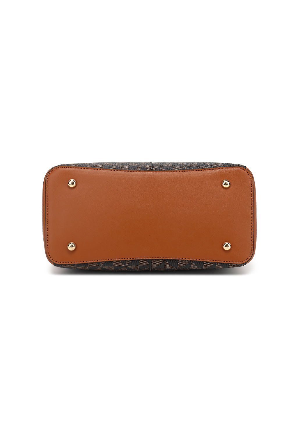Triple Compartment Satchel with Crossbody Strap 1894