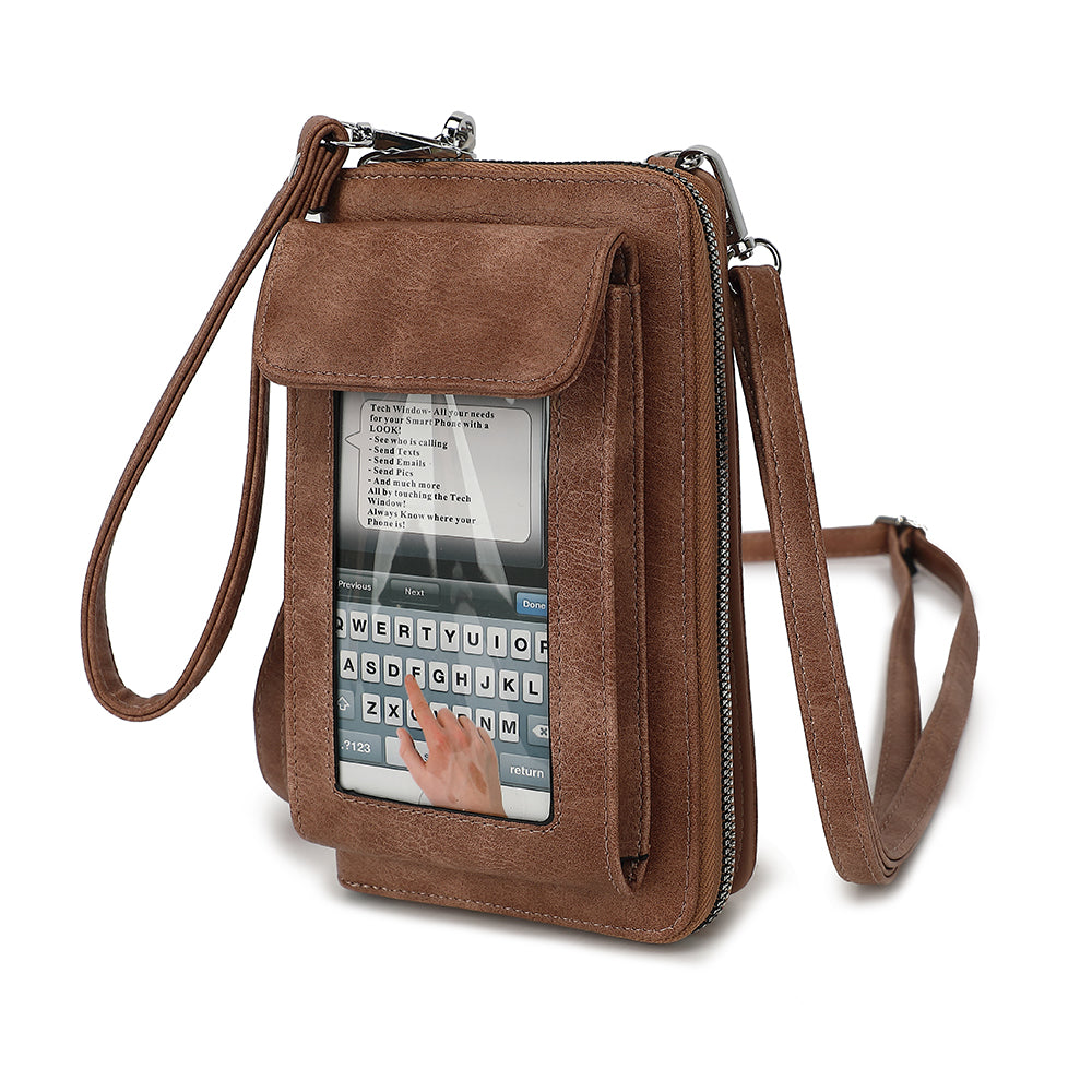 Phone Wallet / Wristlet / Crossbody with Tech Windows 22705A