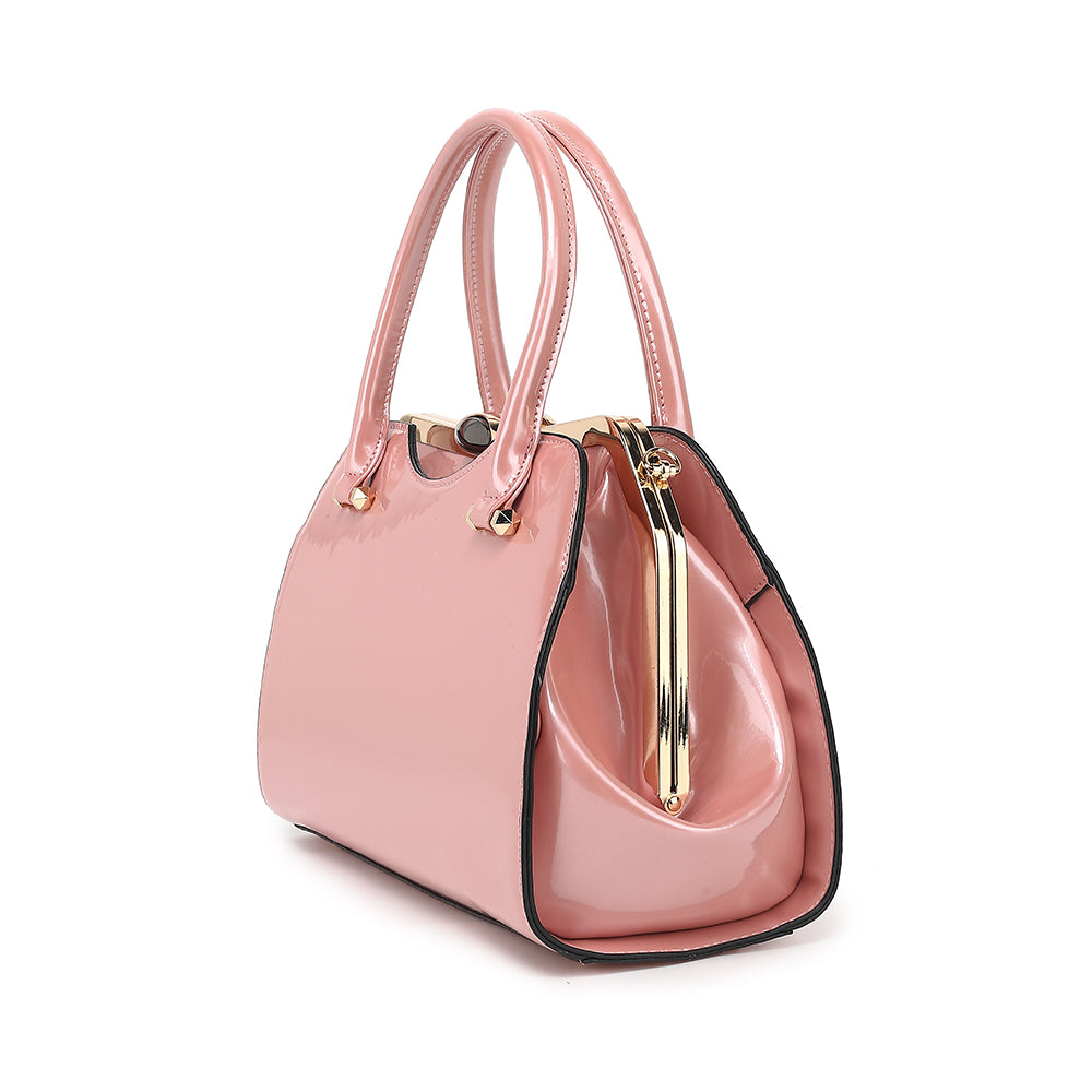 Patent Leather Frame Satchel 2280