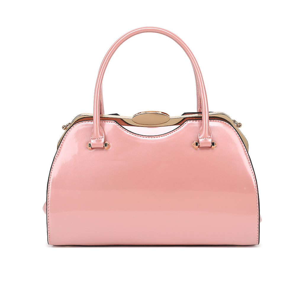Patent Leather Frame Satchel 2280