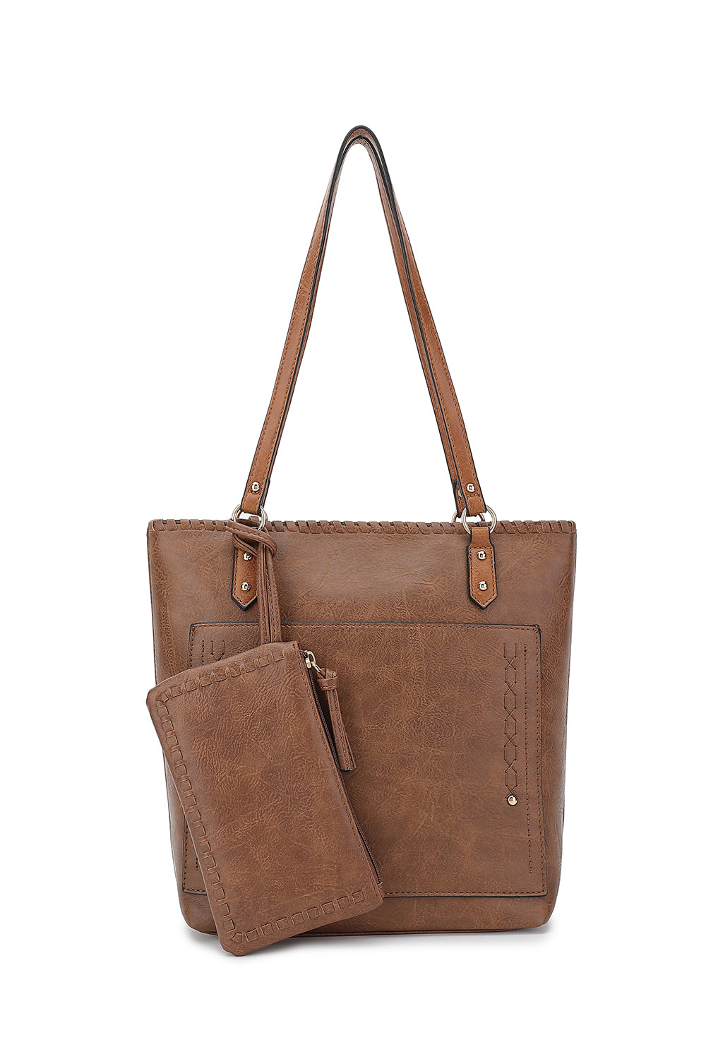 2 IN 1 WHIPSTITCH TOTE
