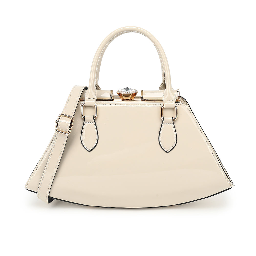 Patent Leather Frame Satchel 2351