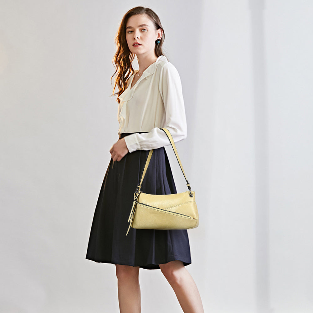 Asymmetric Front Zip Crossbody 23669