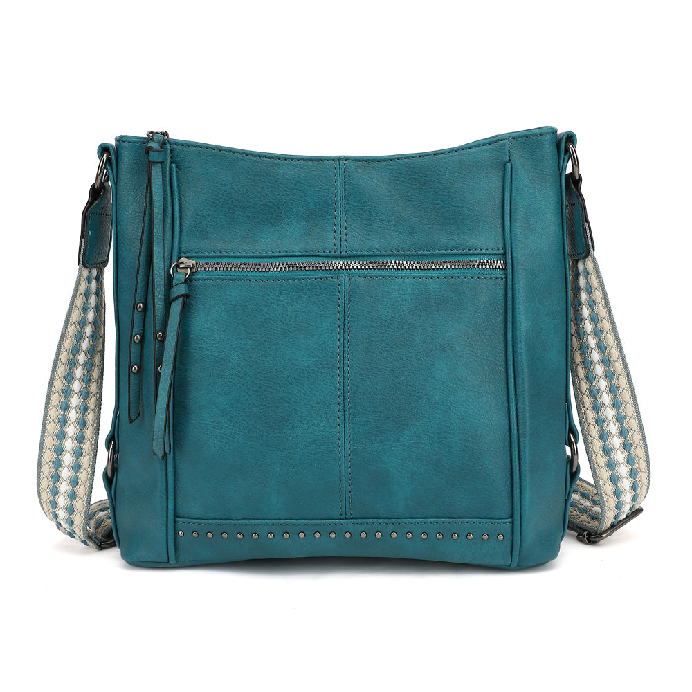 CROSSBODY WITH ZIP POCKETS 23709C