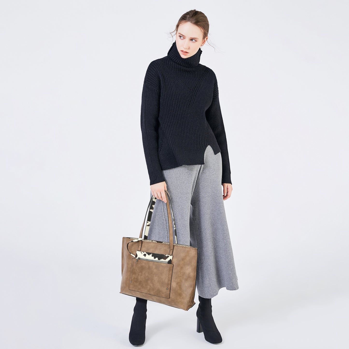 2 IN 1 LARGE TOTE WITH FRONT SLIP PKT 24775