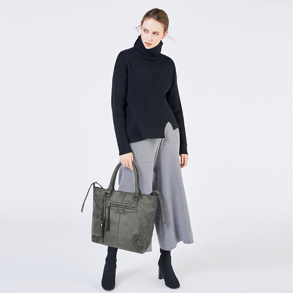 REMOVABLE STRAP CROSSBODY HOBO WITH FRONT ZIP POCKET 24802