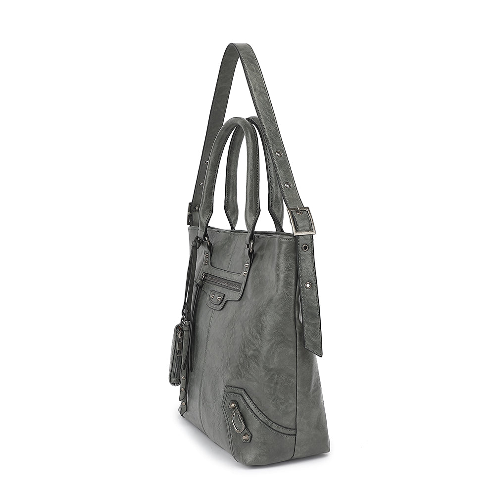 REMOVABLE STRAP CROSSBODY HOBO WITH FRONT ZIP POCKET 24802