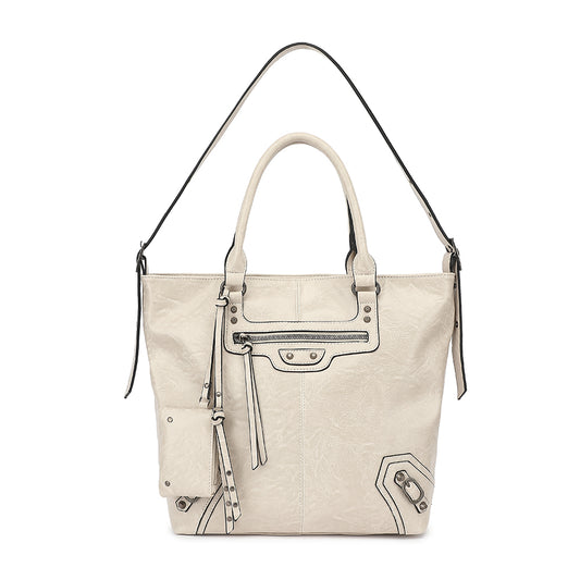 REMOVABLE STRAP CROSSBODY HOBO WITH FRONT ZIP POCKET 24802