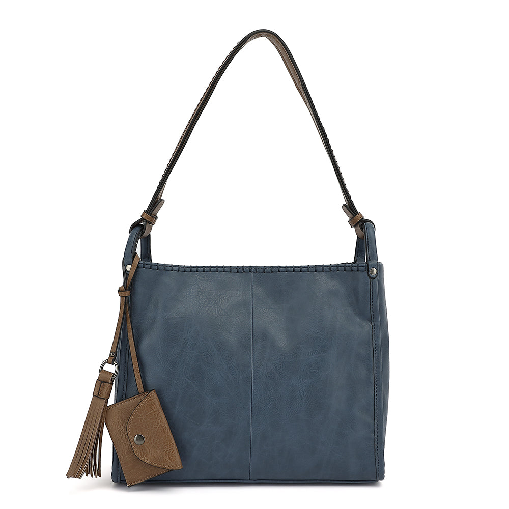 HOBO WITH STITCHING DETAIL AND COIN POUCH 24803A