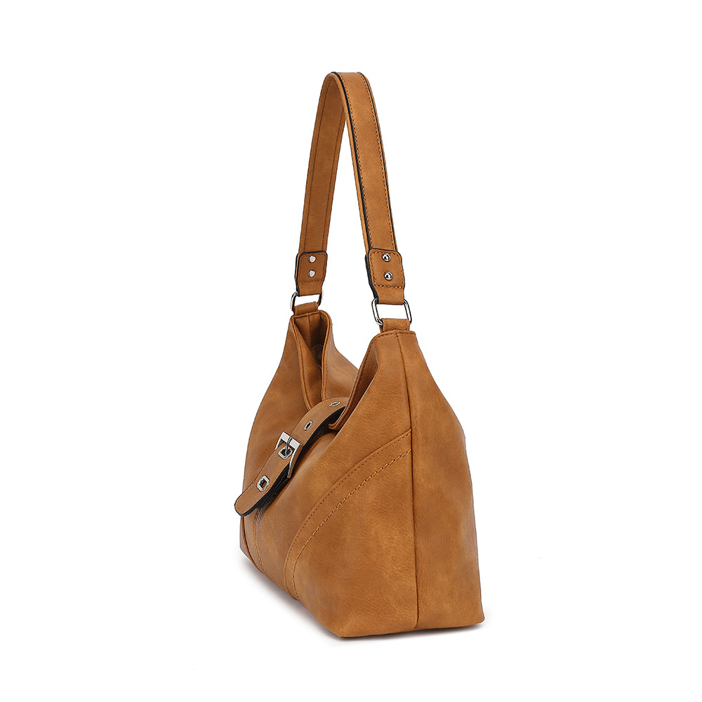 SLOUCHY HOBO WITH BUCKLE TAB OVER 24809
