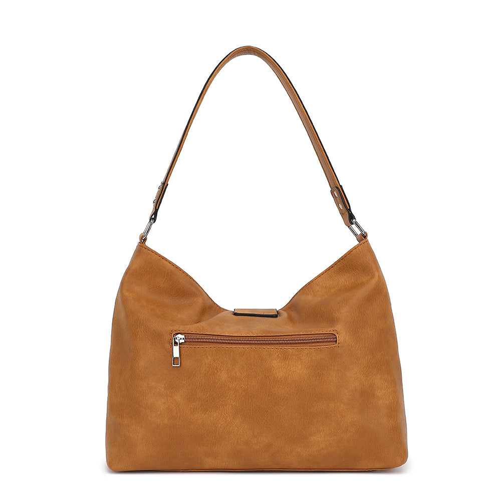 SLOUCHY HOBO WITH BUCKLE TAB OVER 24809