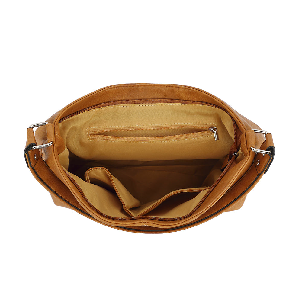 SLOUCHY HOBO WITH BUCKLE TAB OVER 24809