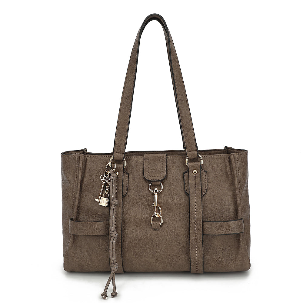LARGE SATCHEL WITH CHARM DETAIL 24980