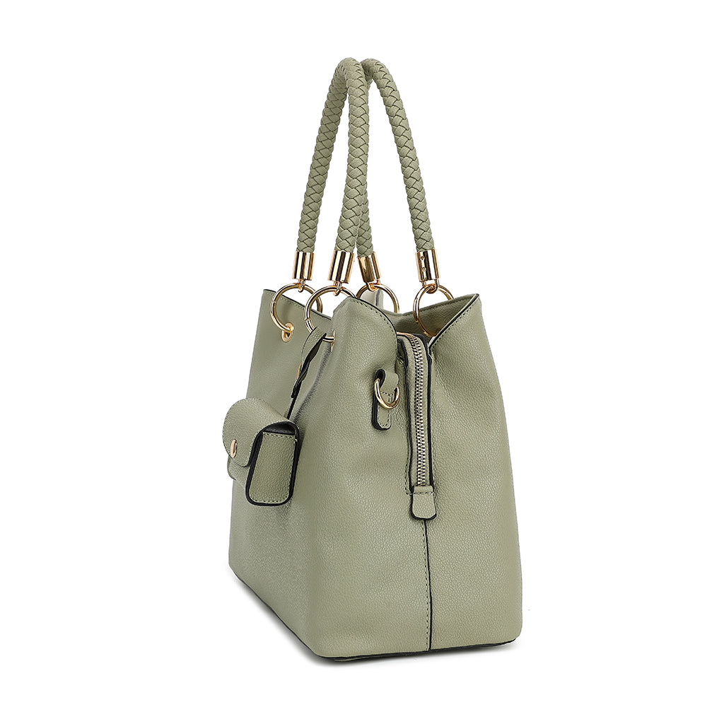 PU LEATHER SATCHEL W/ air pod case 2812C
