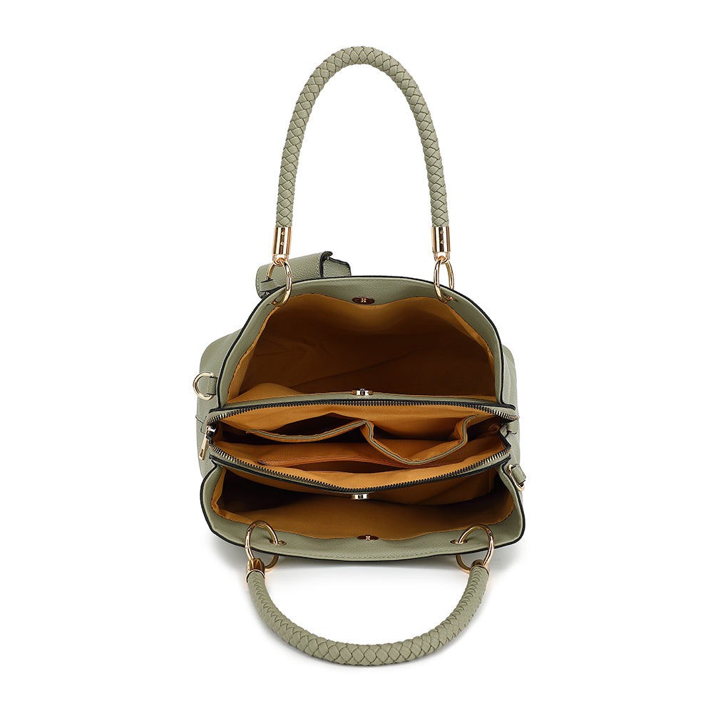 PU LEATHER SATCHEL W/ air pod case 2812C
