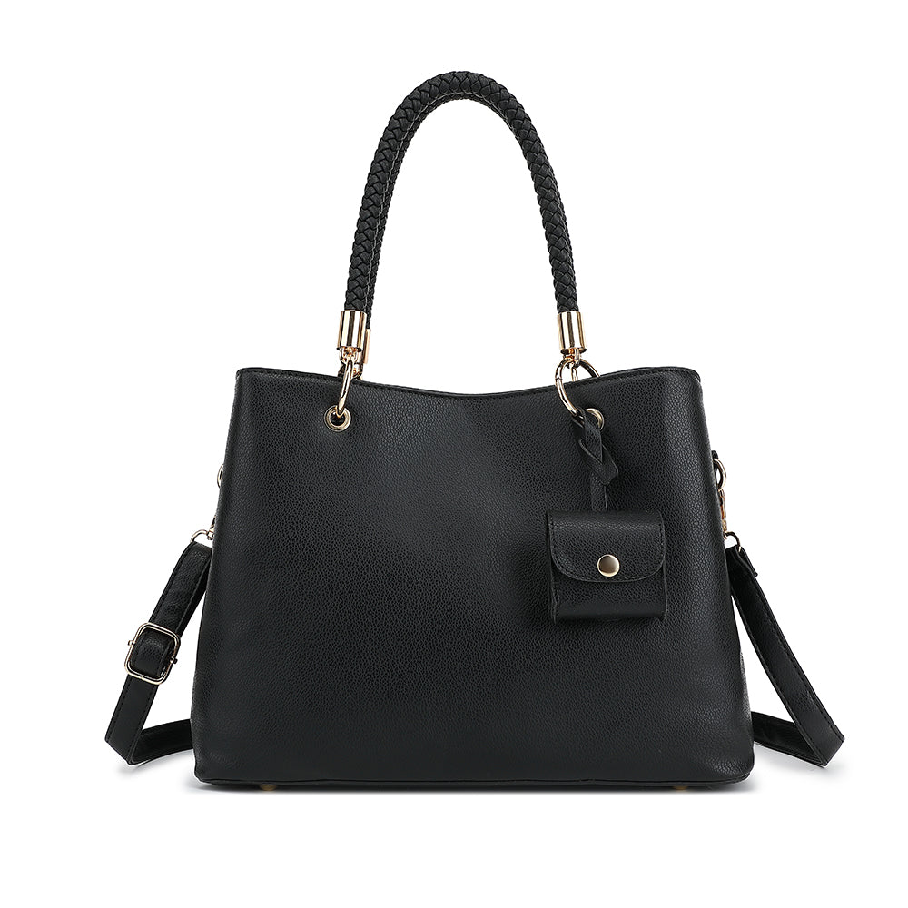 PU LEATHER SATCHEL W/ air pod case 2812C