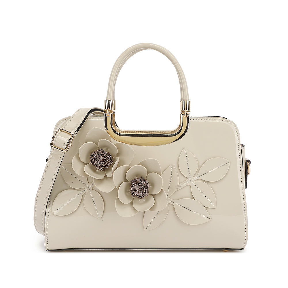 Patent Leather Frame Satchel 3702