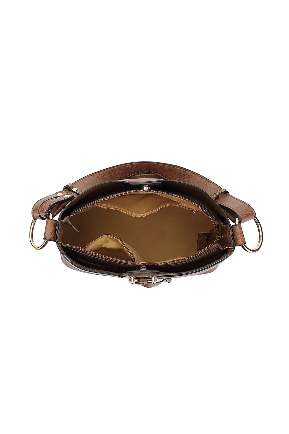 TRIPLE COMPARTMENT CONVERTIBLE HOBO 9546