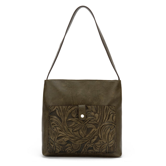HOBO W TOOLED PCKT & XBODY STRAP T2046