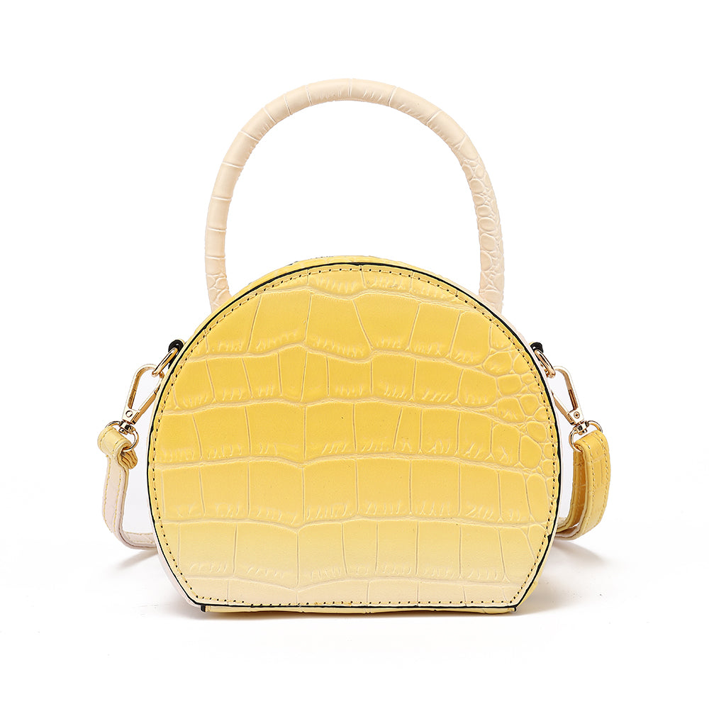 Croco Ombre Circle Crossbody