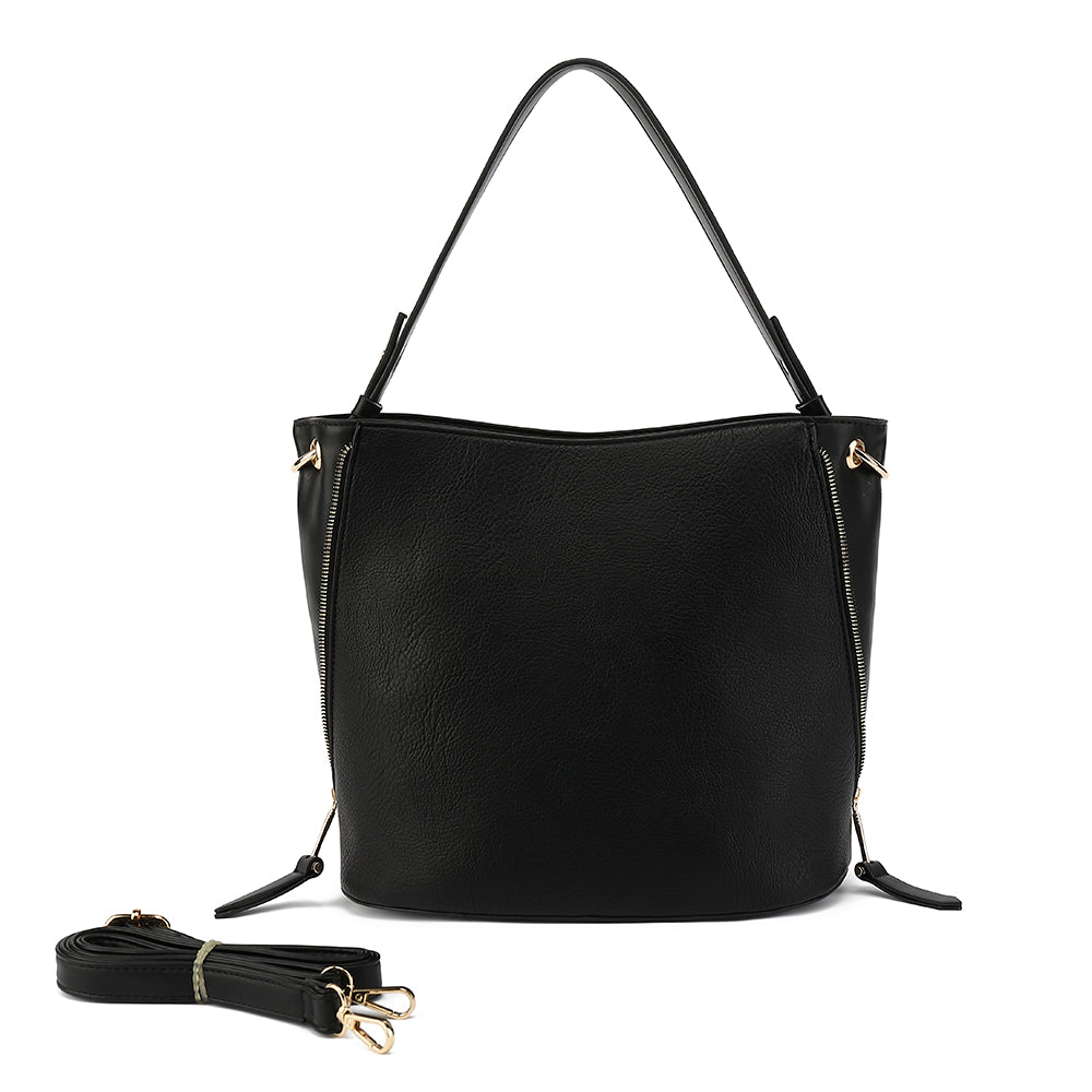 Extendable Satchel With Detachable Crossbody Strap