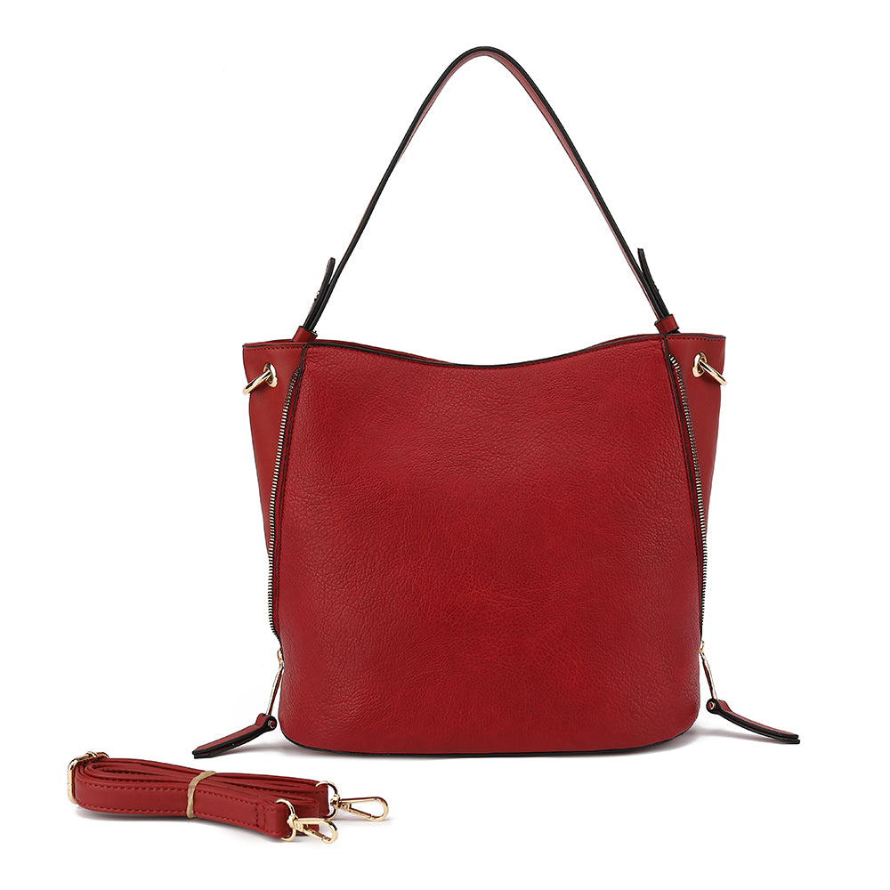 Extendable Satchel With Detachable Crossbody Strap