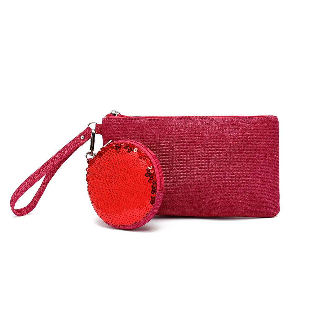 Wristlet With Coin Pouch
