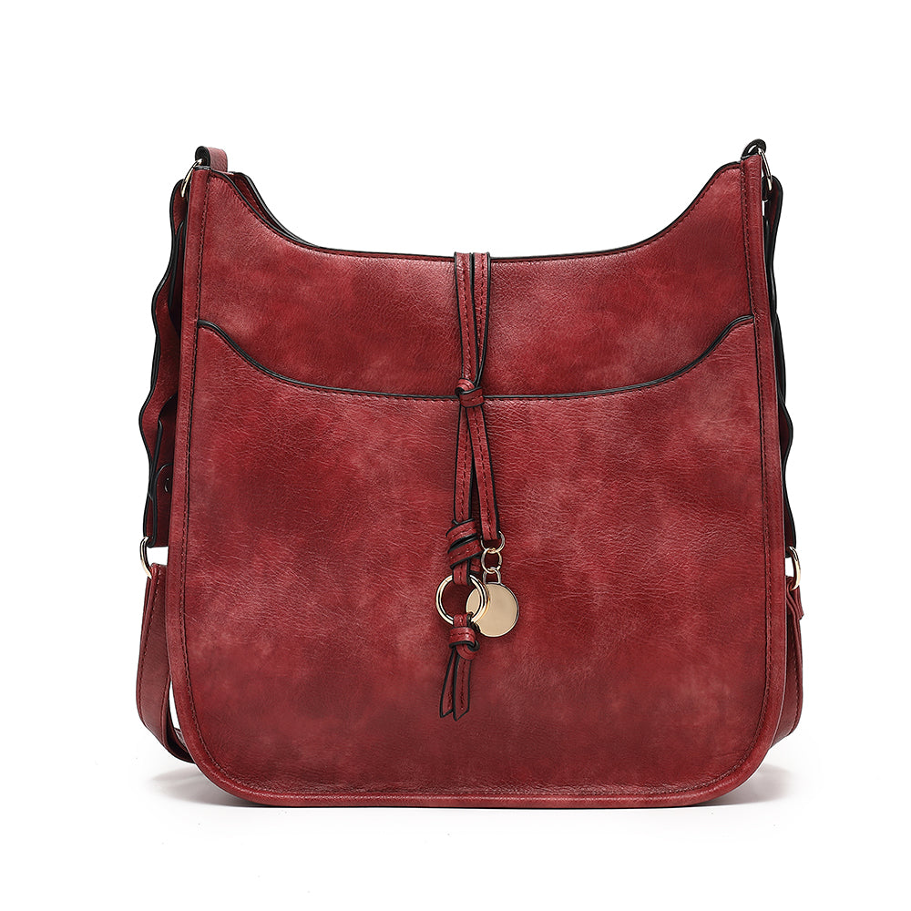 Large Braided Treament Shoulder Strap Crossbody