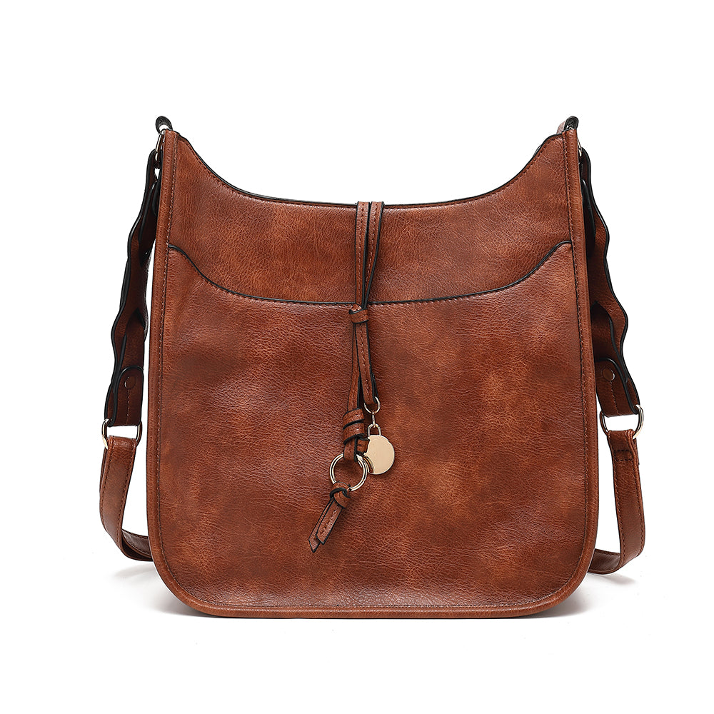 Large Braided Treament Shoulder Strap Crossbody