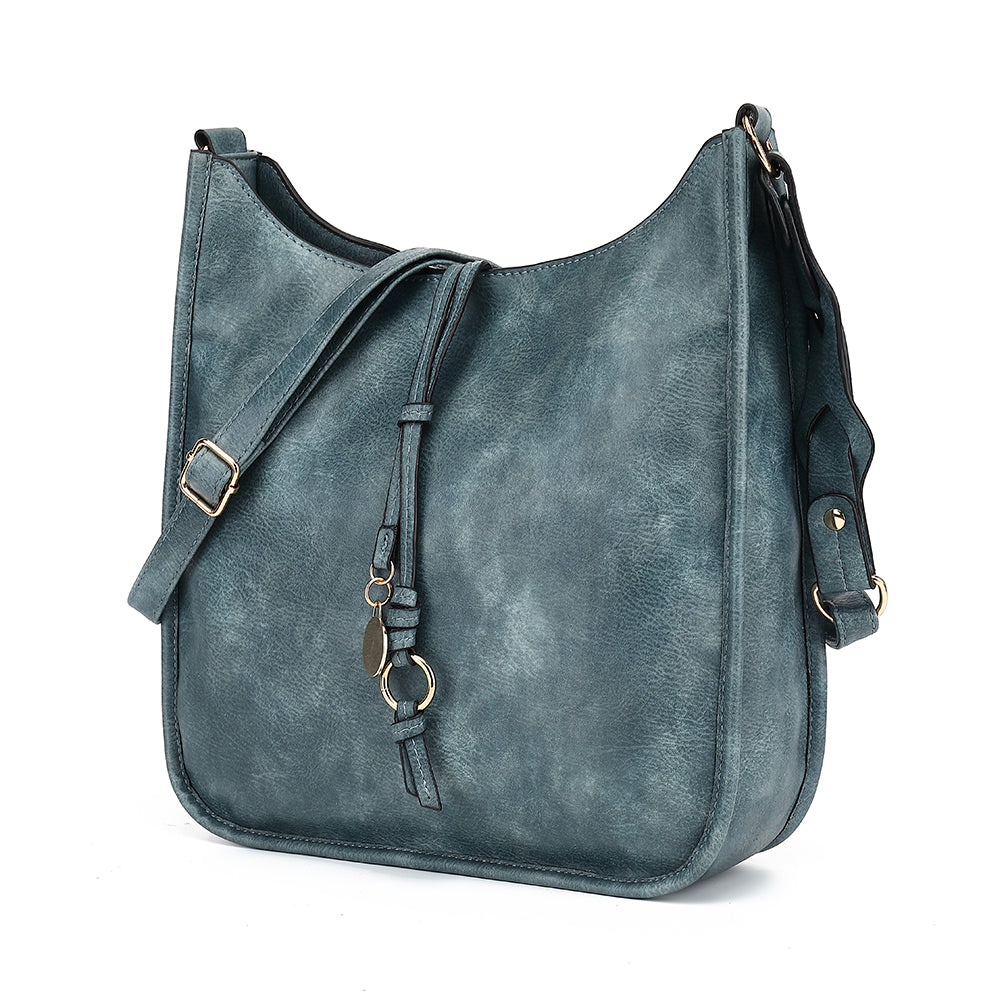 Large Braided Treament Shoulder Strap Crossbody