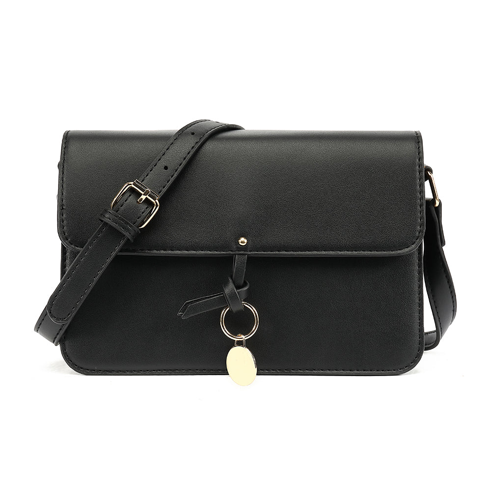 Triple Compartment Flap Crossbody