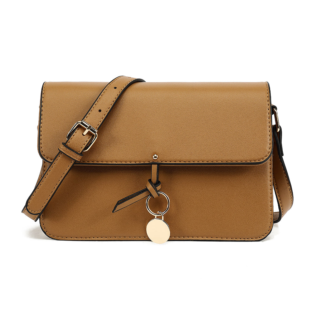 Triple Compartment Flap Crossbody
