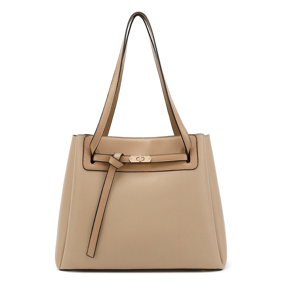 Multi Compartment Belted Tote