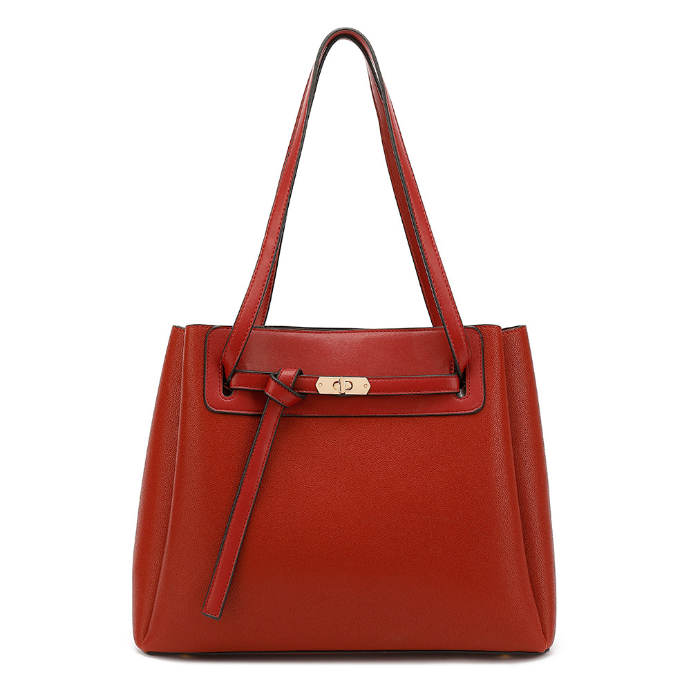 Multi Compartment Belted Tote