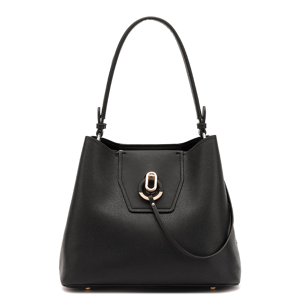 Shoulder Bag With Detachable Crossbody Strap