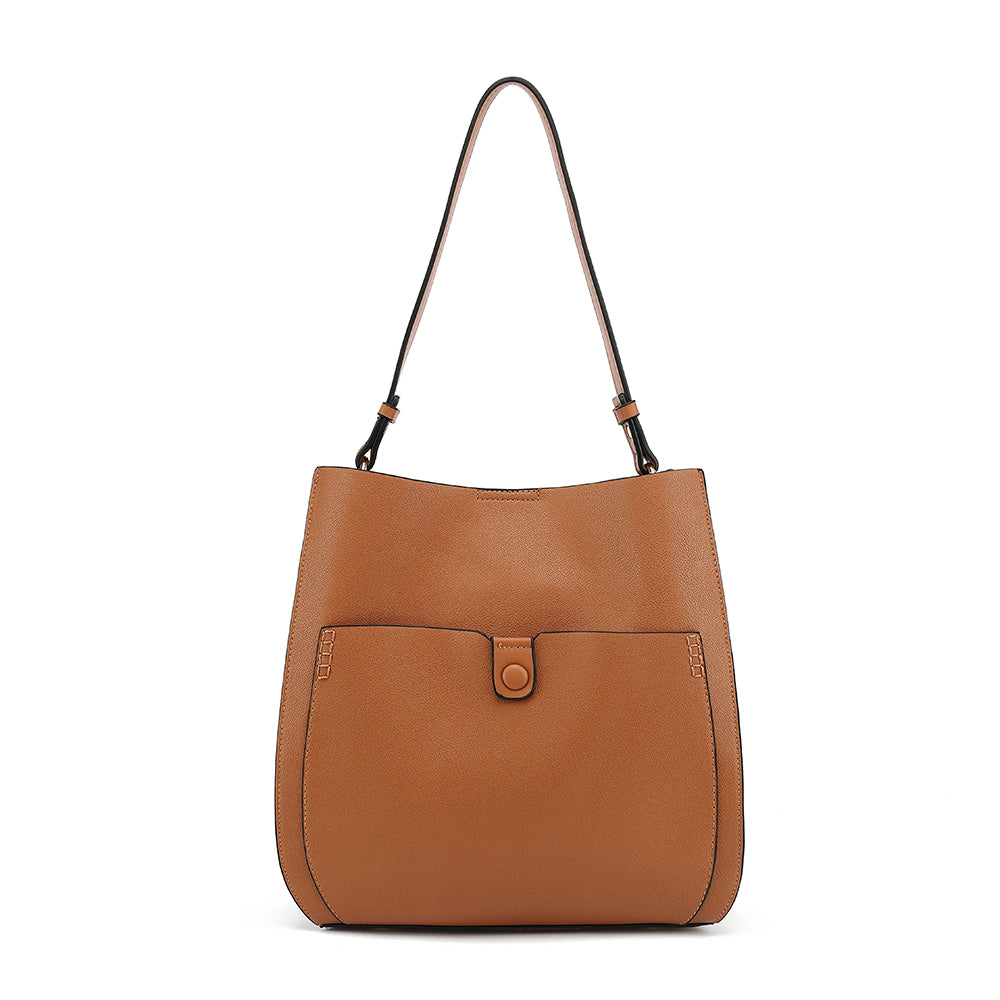 Shoulder Bag with Front Pocket