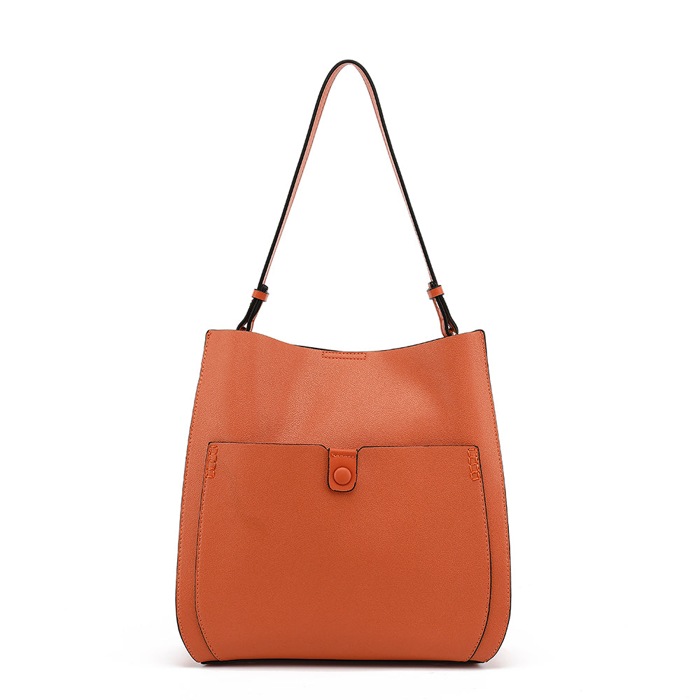 Shoulder Bag with Front Pocket