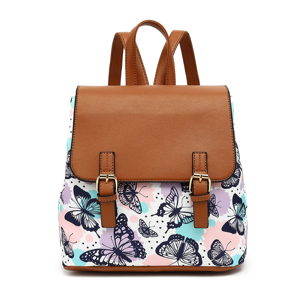 Nylon Printed Backpack
