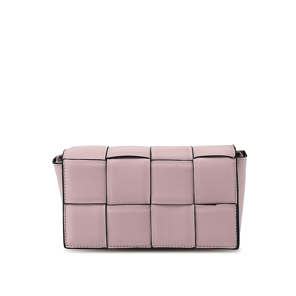 Woven Flap Crossbody