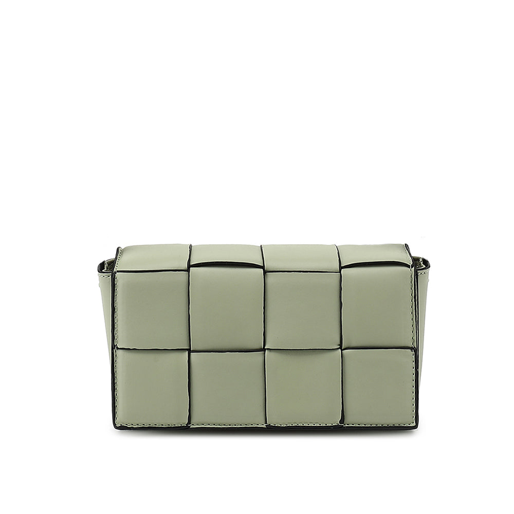 Woven Flap Crossbody