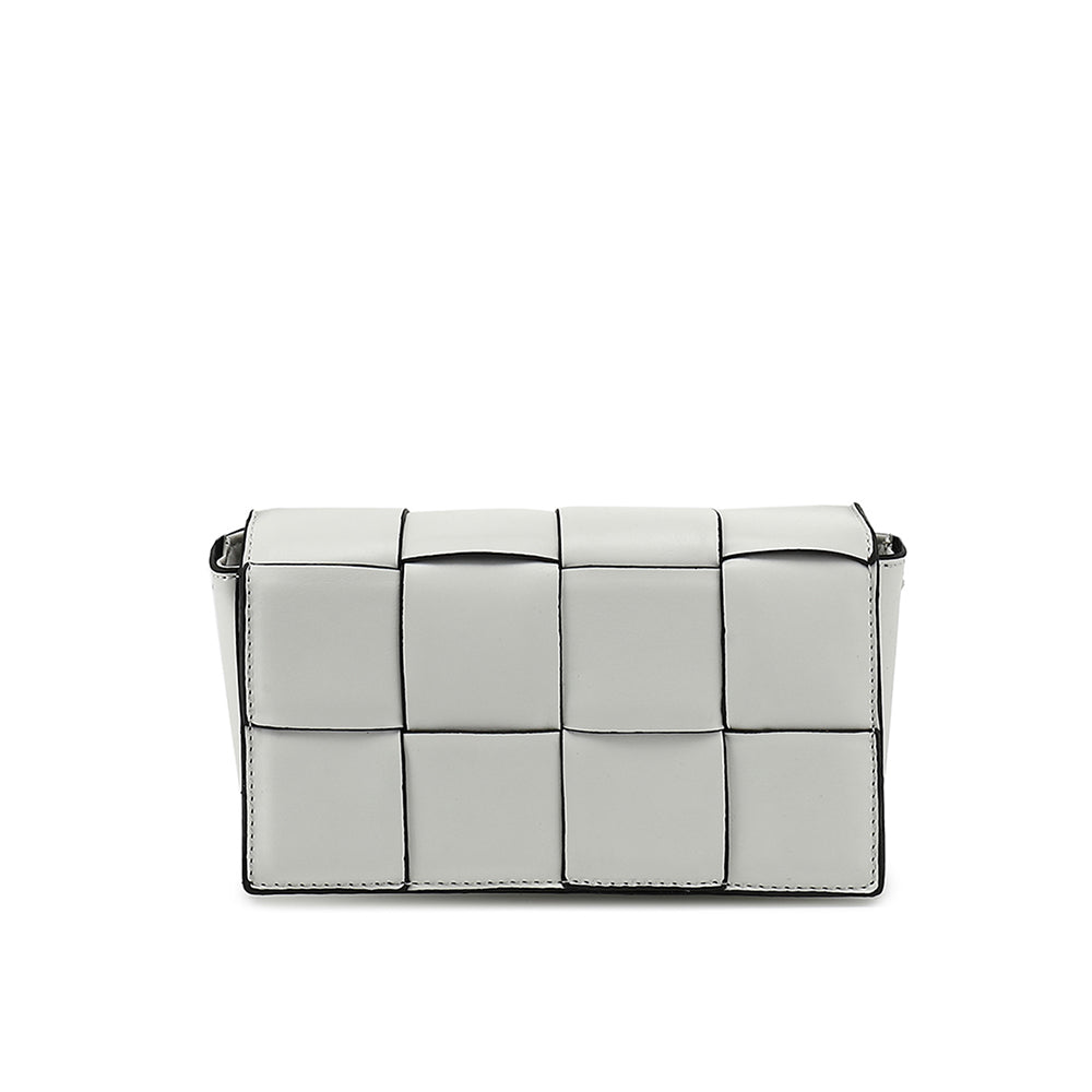Woven Flap Crossbody