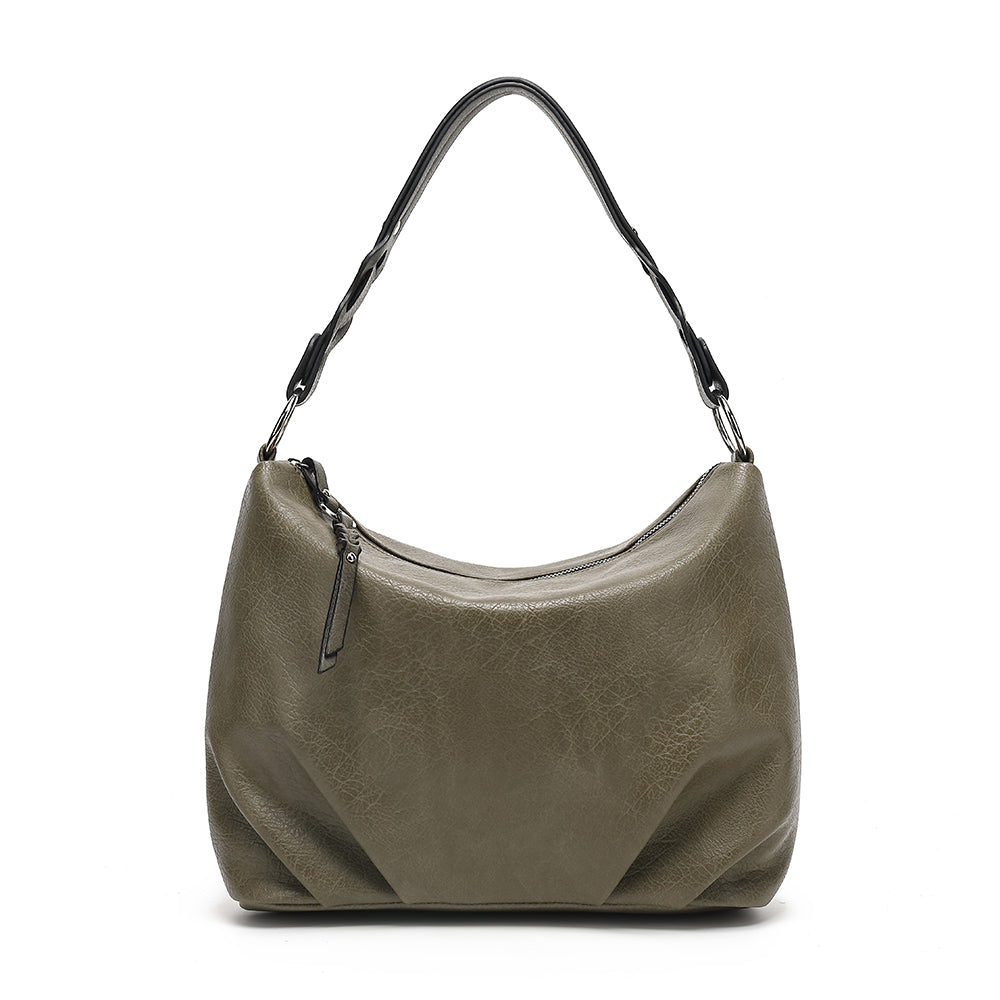 Braided Handle Slouchy Hobo
