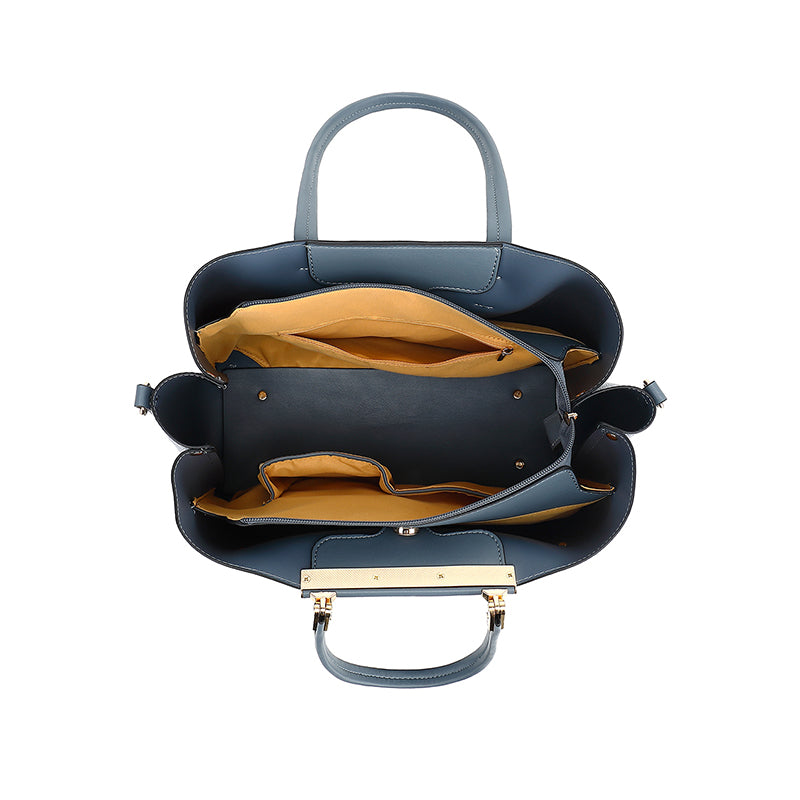 Double Handle Shopper With Front Slip Pocket