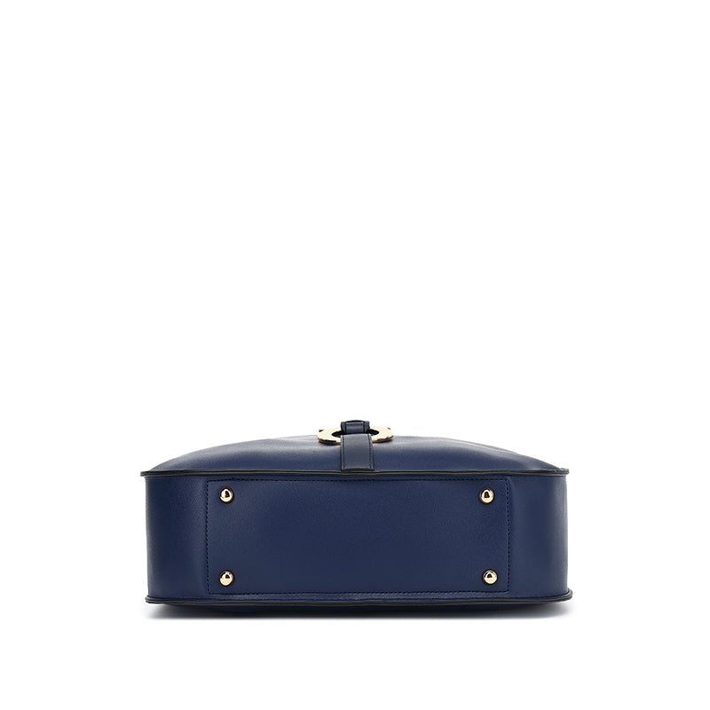 Double Handle Hobo with Ring Hardware Detail