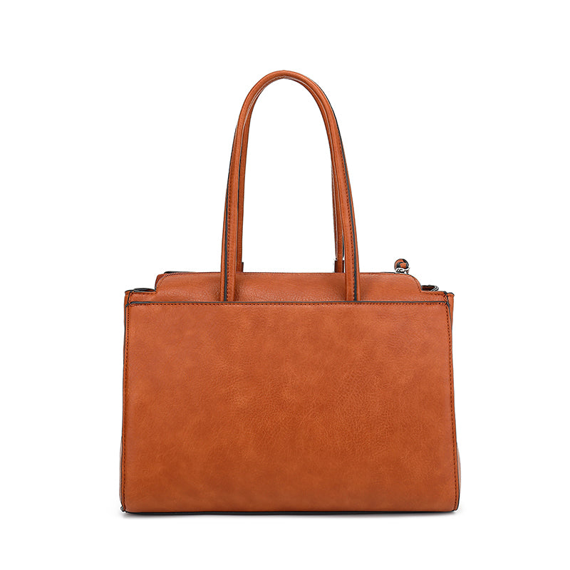 Double Handle Multi Compartment Satchel