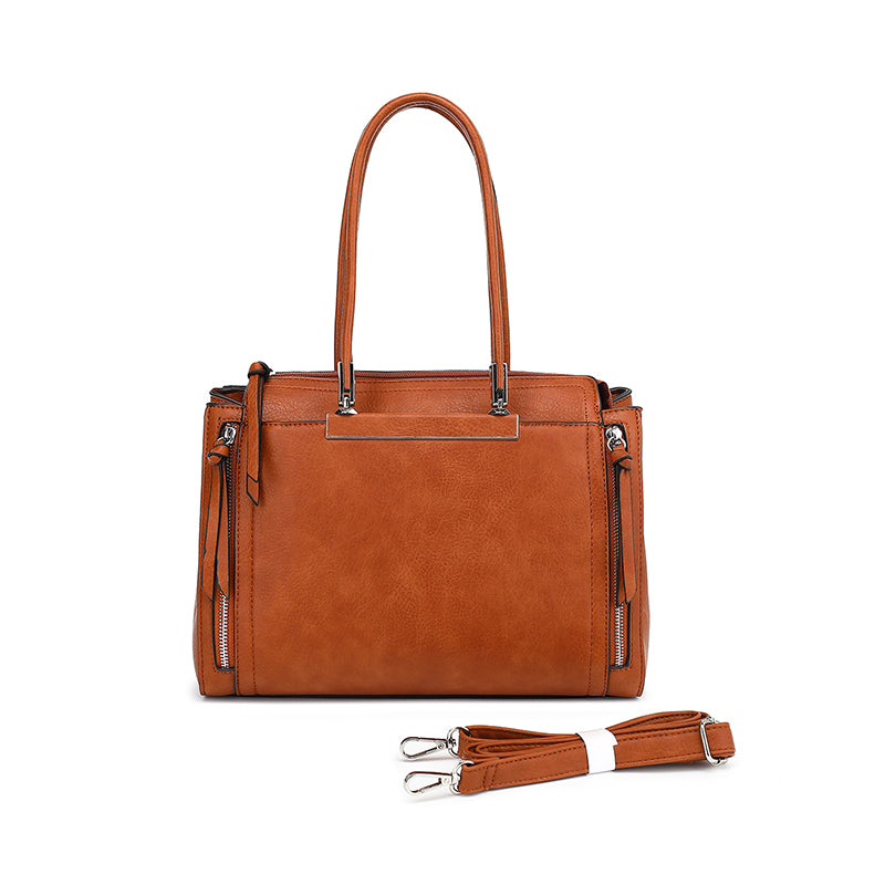 Double Handle Multi Compartment Satchel