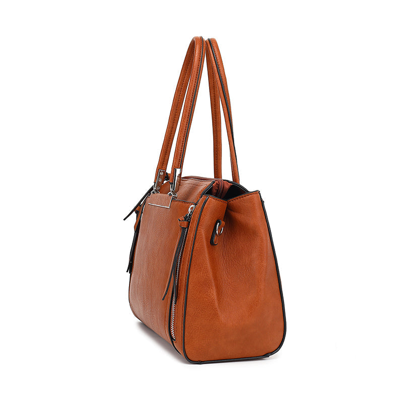 Double Handle Multi Compartment Satchel