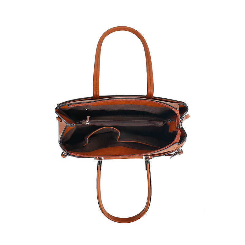 Double Handle Multi Compartment Satchel