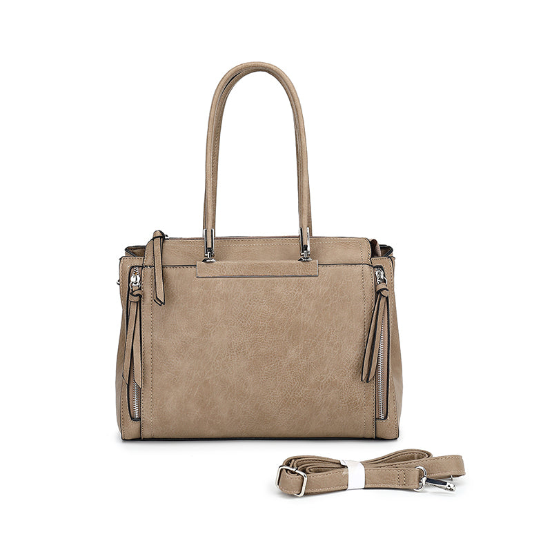 Double Handle Multi Compartment Satchel